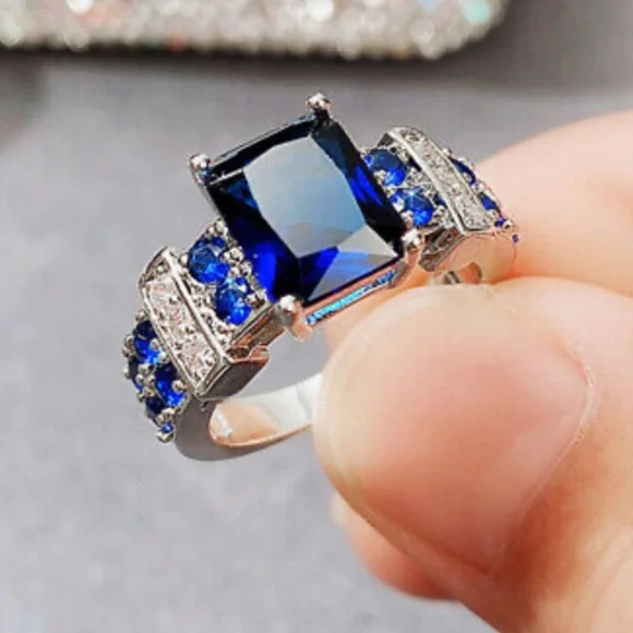 New 925 Sterling silver diamond Ring - Picture 3 of 4